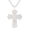 Montana Silversmith - Antiqued Scalloped Cross Necklace - Rose Gold