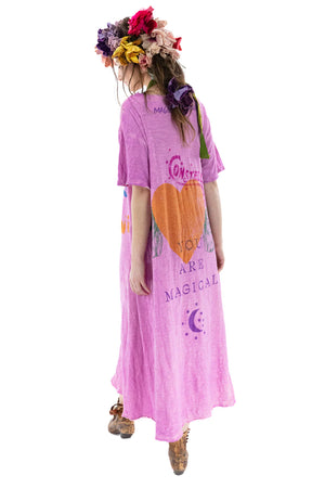 Magnolia Pearl Dress 940 - Peace Art Love Gandhi T Dress - Allium