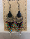 Cowgirl Kim Yavapai Dangle Earrings - Black & Purple