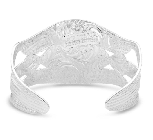 MONTANA SILVERSMITHS STRENGTH WITHIN FEATHER CUFF BRACELET - The Blue Ox 916