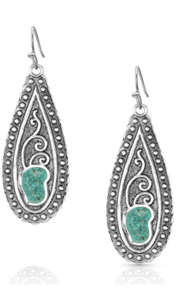 Montana Silversmith Country Roads Turquoise Earrings - In Stock