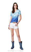 Double D Ranch - The Blue Planet Top - Camo