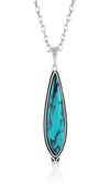 Montana Silversmith Oasis Waters Oval Necklace - Turquoise
