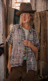 Magnolia Pearl - YD Patchwork Perletta Shirt - Madras Rainbow