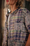 Magnolia Pearl - YD Patchwork Perletta Shirt - Madras Rainbow