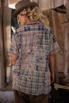 Magnolia Pearl - YD Patchwork Perletta Shirt - Madras Rainbow