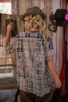 Magnolia Pearl - YD Patchwork Perletta Shirt - Madras Rainbow