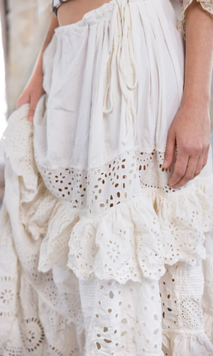 Magnolia Pearl Skirt 197 - Eyelet Pissaro Skirt - True