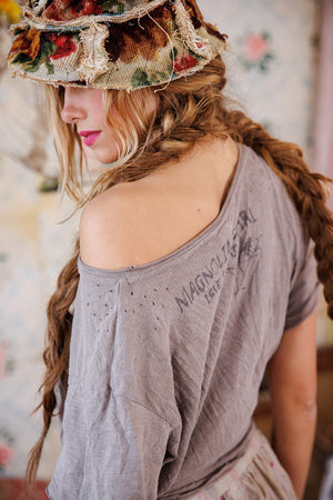 Magnolia Pearl - Boyfriend T - Moss Gray