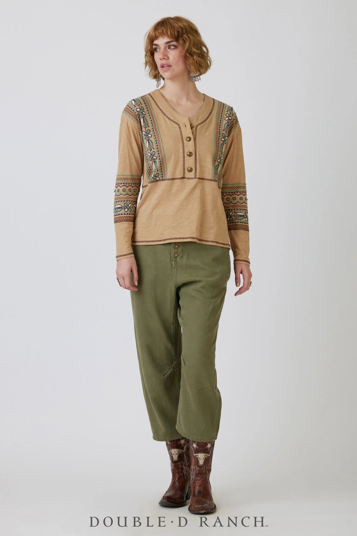 Double D Ranch - Noemi Top - Straw
