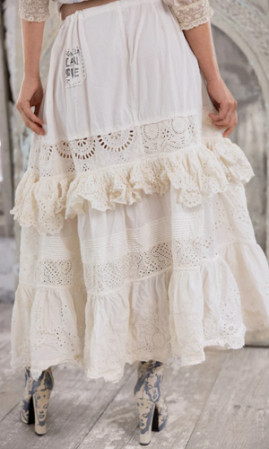 Magnolia Pearl Skirt 197 - Eyelet Pissaro Skirt - True