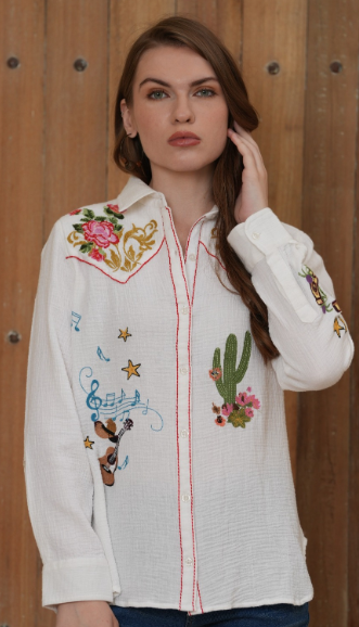 Paloma Blouse - White