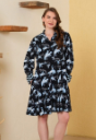 Frontier Chic Dress - Cerulean Blue