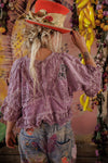 Magnolia Pearl - Eyelet Rosemary Blouse - Purple Boba
