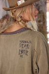Magnolia Pearl -Fleece Riehl Henley - Aged