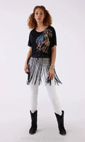 Double D Ranch - 8 Second Dance Top - Black
