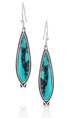 Montana Silversmith - Oasis Water Oval Earrings - Turquoise