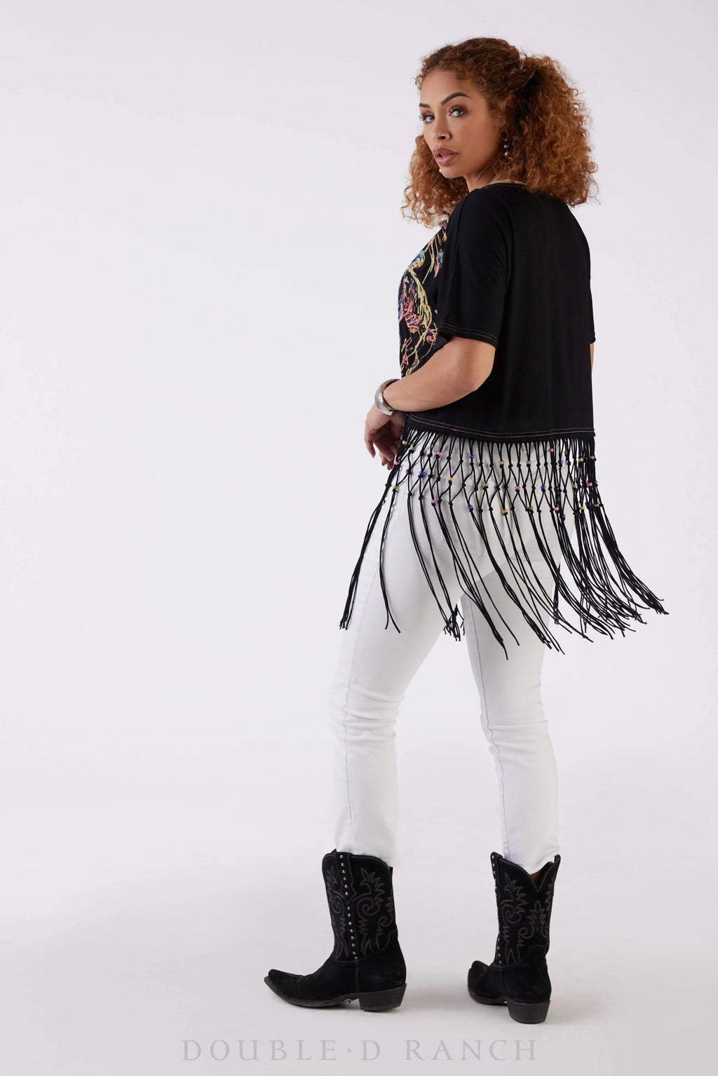 Double D Ranch - 8 Second Dance Top - Black