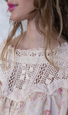 Magnolia Pearl Top 1566 - Crochet Yoke Keira Blouse - Eden Rose