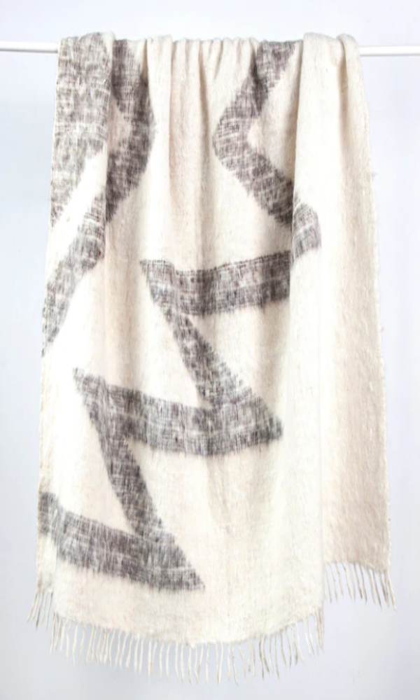 HiEnd Accents - Maguey 100% Wool Handwoven Throw Blanket