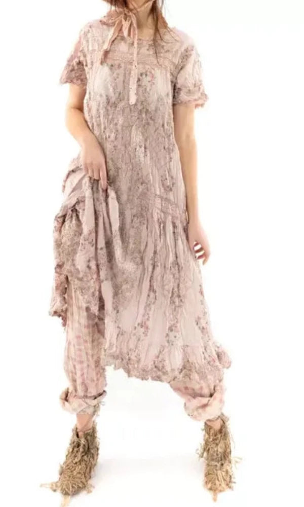 Magnolia  Pearl Dress 879 - Floral Anna Grace Dress - Lexi Stripe/Molly
