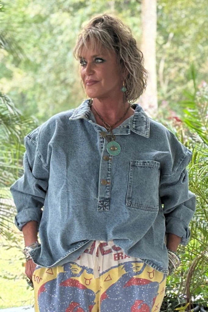 Jaded Gypsy Denim Dreams Top