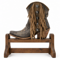 Liberty Black Susannah Short Fringe Boot - Python Fileteado
