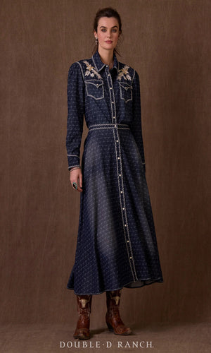 Double D Ranchwear - Sacking Cloth Blouse - Denim