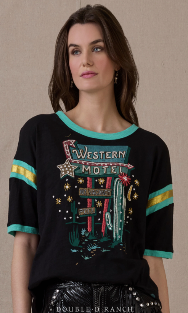 Double D Ranch - The Western Motel Top - SMALL ONLY