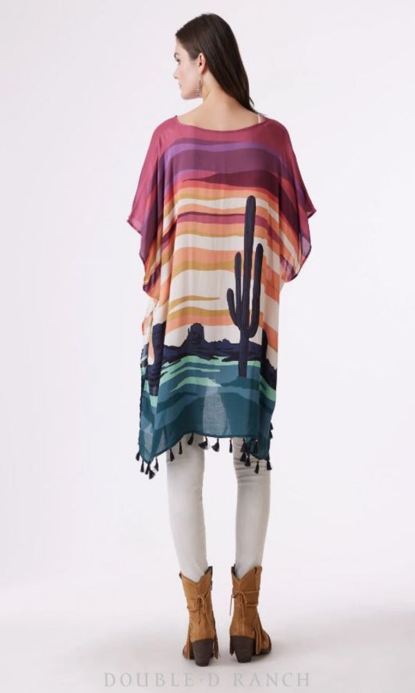 Double D Ranch - Sunset Over the Valley Poncho