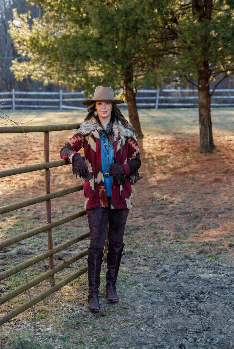 Tasha Polizzi - Bridget Jacket - Burgundy