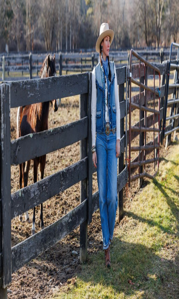 Tasha Polizzi - Jeni Vest - Washed Blue