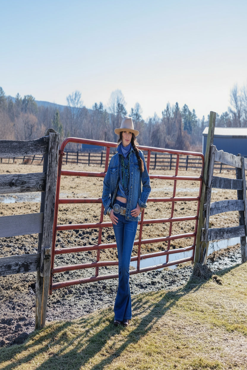Tasha Polizzi - Michelle Jacket - Washed Blue