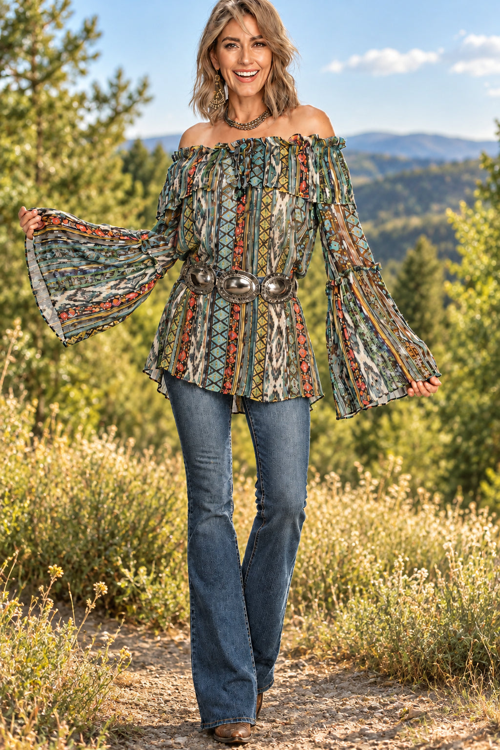 Vintage Collection - Maya Peasant Top