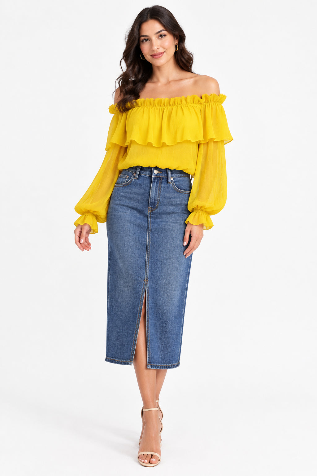 Vintage Collection - Yellow Blooming Top