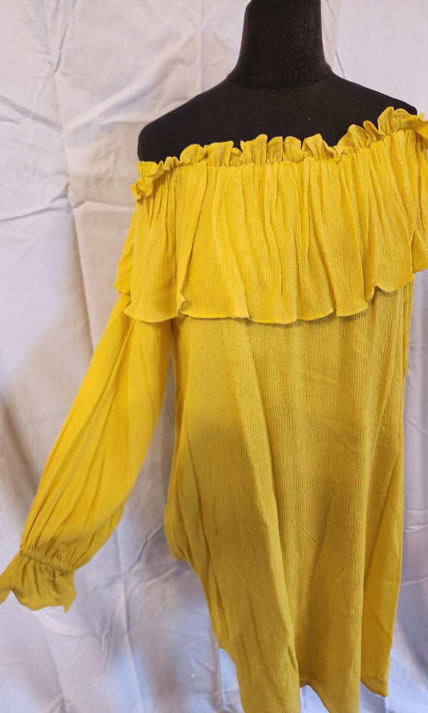 Vintage Collection - Yellow Blooming Top - MEDIUM ONLY