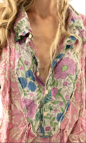 Magnolia  Pearl - Top1144 - Blockprint Tora Shirt - Pere