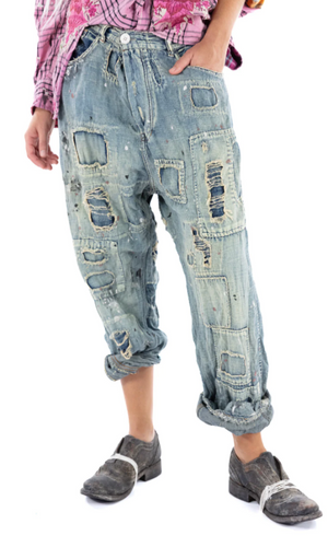 Magnolia Pearl Pants 465 - Cotton Linen Miners Denims - Indigo