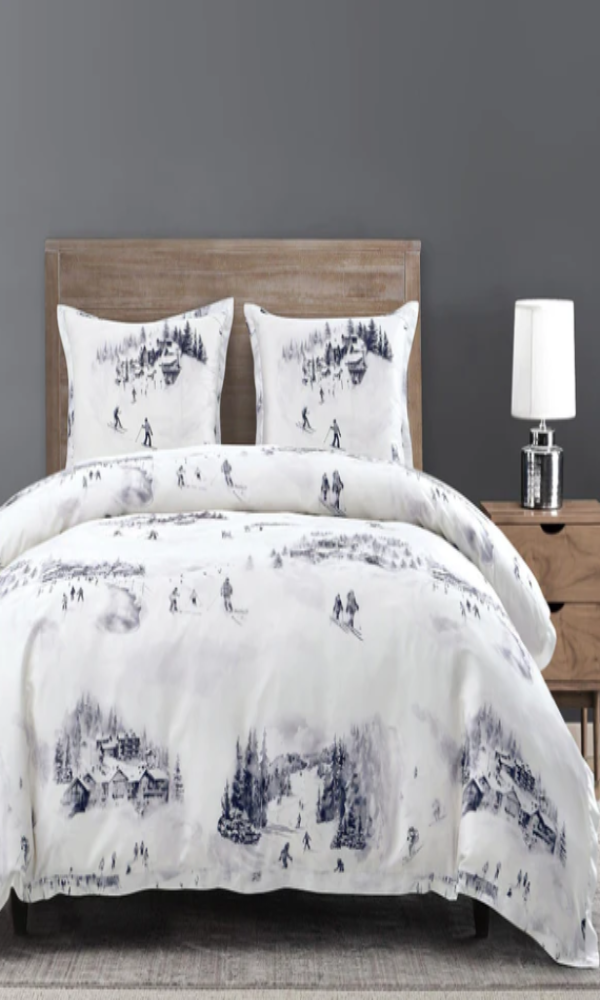 HiEnd Accents - Ski Toile Lyocell Bedding Set - Cowgirl Kim