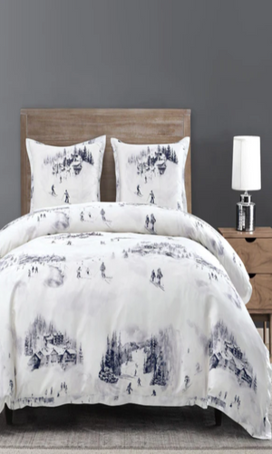 HiEnd Accents - Ski Toile Lyocell Bedding Set