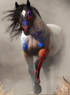 Cowgirl Kim Painted War Pony Graphic Tee Dress
