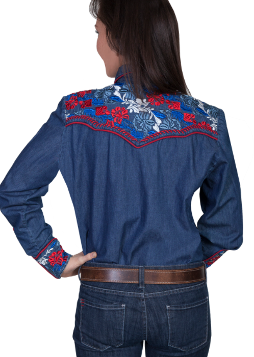 Scully Denim Western Shirt