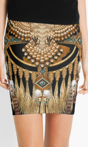 Cowgirl Kim Owl Dreamcatcher Skirt - Medium Only