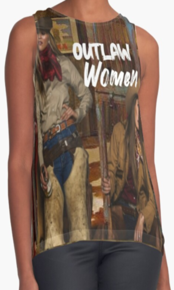 Cowgirl Kim Outlaw Women Sleeveless Top - Medium Only