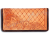 American Darling Wyoming Tooled Leather Wallet - Tan