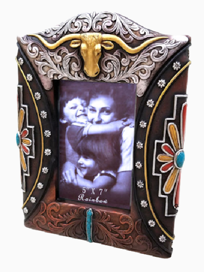 Cowgirl Kim Longhorn 5"x7" Picture Frame