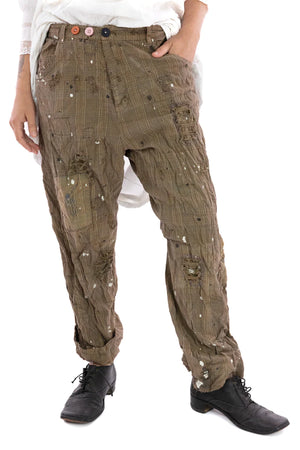 Magnolia Pearl Pants 420 - Check Provision Trousers - Teddy Check