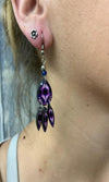 Cowgirl Kim Purple Aztec Dangle Earrings