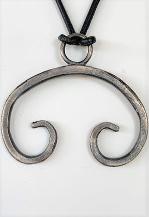 Vicki Orr Sterling Silver Viking Lunar Pendant Necklace - Cowgirl Kim