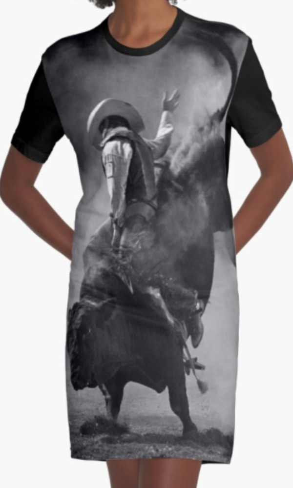 Cowgirl Kim 8 Seconds Graphic Tee Dress